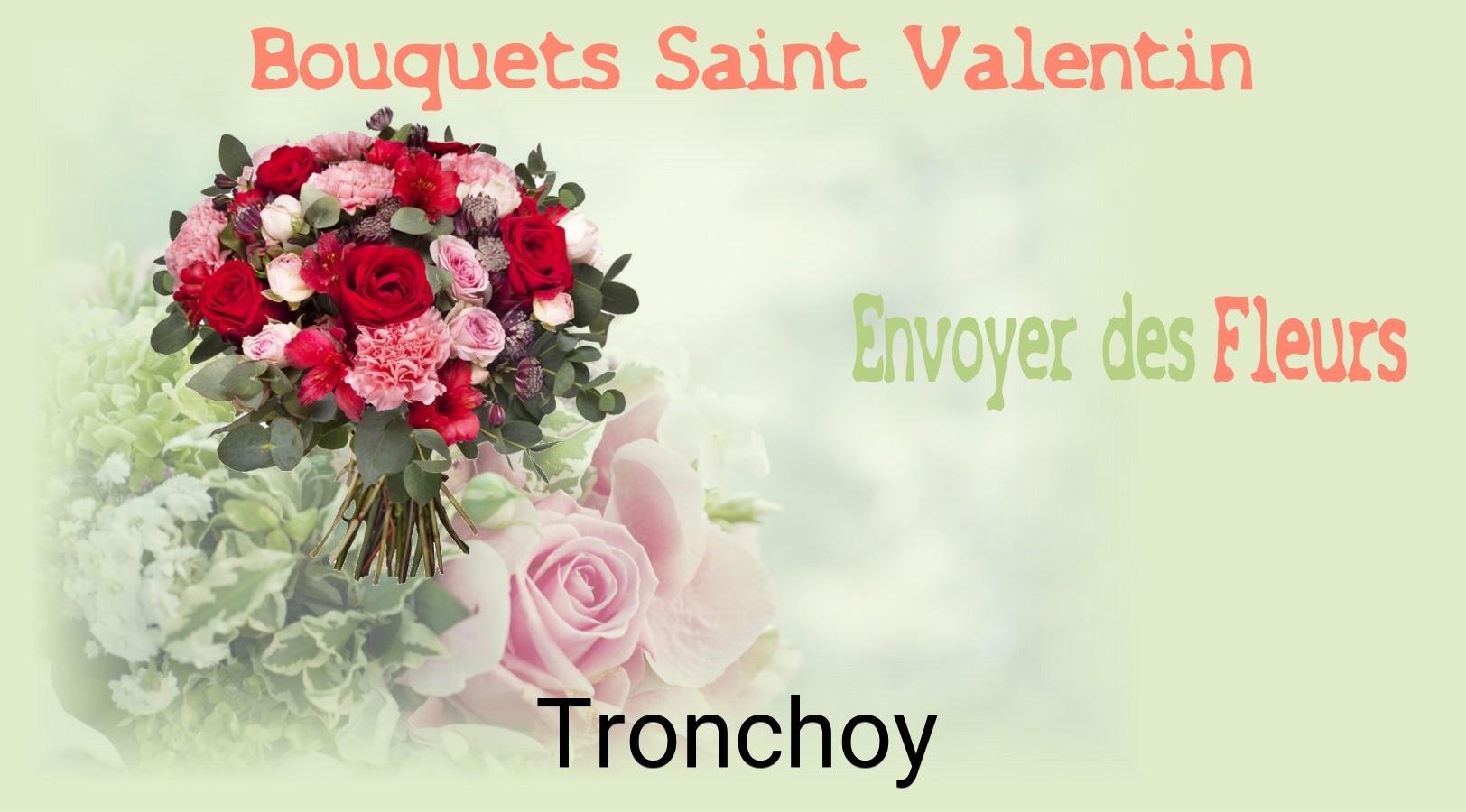 Roses de Saint-Valentin livrées à Tronchoy